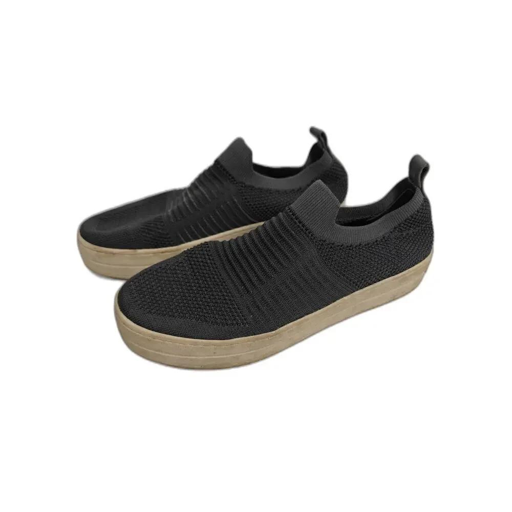 Women J Slides Slip On Knit Sneakers Black Size 9
